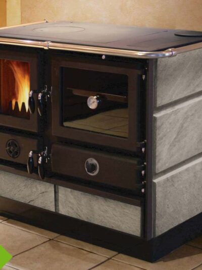 Speckstein Kaminofen wasserführend Martha 14kW